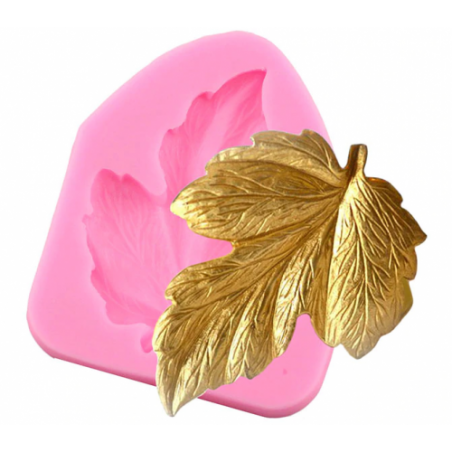 Leaves Shaped 3D Reverse Sugar Mold, Silicone DIY Art Mould