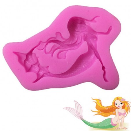 Mermaid Silicone Mold, Silcone, Soap, Cake, Candy, Clay, Nautical, Coo