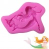 Mermaid Silicone Mold, Silcone, Soap, Cake, Candy, Clay, Nautical, Coo