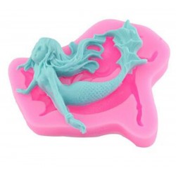 Mermaid Silicone Mold, Silcone, Soap, Cake, Candy, Clay, Nautical, Coo
