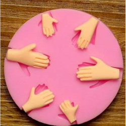New Human Hand Fondant Cake Decorating Tools Silicone Mould Clay Candy