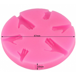 New Human Hand Fondant Cake Decorating Tools Silicone Mould Clay Candy