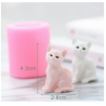 3D Kittens Silicone Fondant Cake Molds Cat Chocolate Sugarcraft Soap