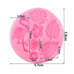 3D swan Leaves Cake resine Fondant Silicone Mould