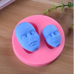 3D Vivid Human Small Big Face Mask, Silicone DIY Art Mould