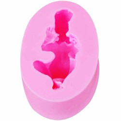 3D Sleeping Baby Doll Silicone Cake Mold Face Down Baby Party Fondant