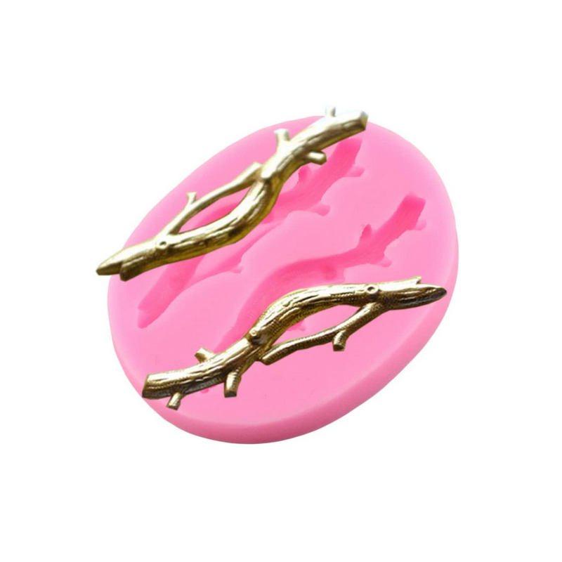 Party Cake Decorating Tools Tree Branches Border Silicone Mold Cupcak
