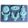 Border silicone mold fondant mold cake decorating tools chocolate gum