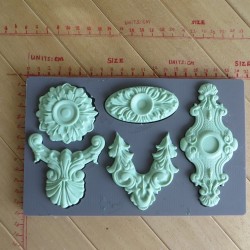 Border silicone mold fondant mold cake decorating tools chocolate gum