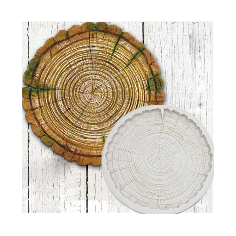 craftial curve__CC_APZ_116_ 3D coaster Tree Rings  Silicone Cake Molds