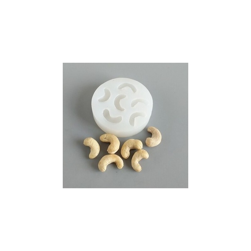 Cashew Nut Mold kaju dryfruit Silicone Mold
