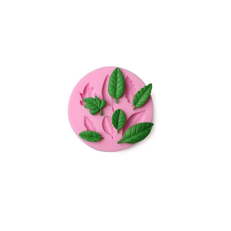 Craftial Curve _CC69_AFT_ Round Patti Tree Leaf Silicone Mould , Silic