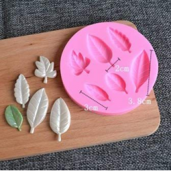 Craftial Curve _CC69_AFT_ Round Patti Tree Leaf Silicone Mould , Silic
