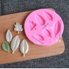 Craftial Curve _CC69_AFT_ Round Patti Tree Leaf Silicone Mould , Silic