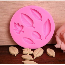Craftial Curve _CC69_AFT_ Round Patti Tree Leaf Silicone Mould , Silic