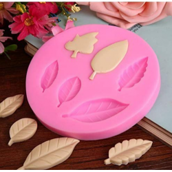 Craftial Curve _CC69_AFT_ Round Patti Tree Leaf Silicone Mould , Silic