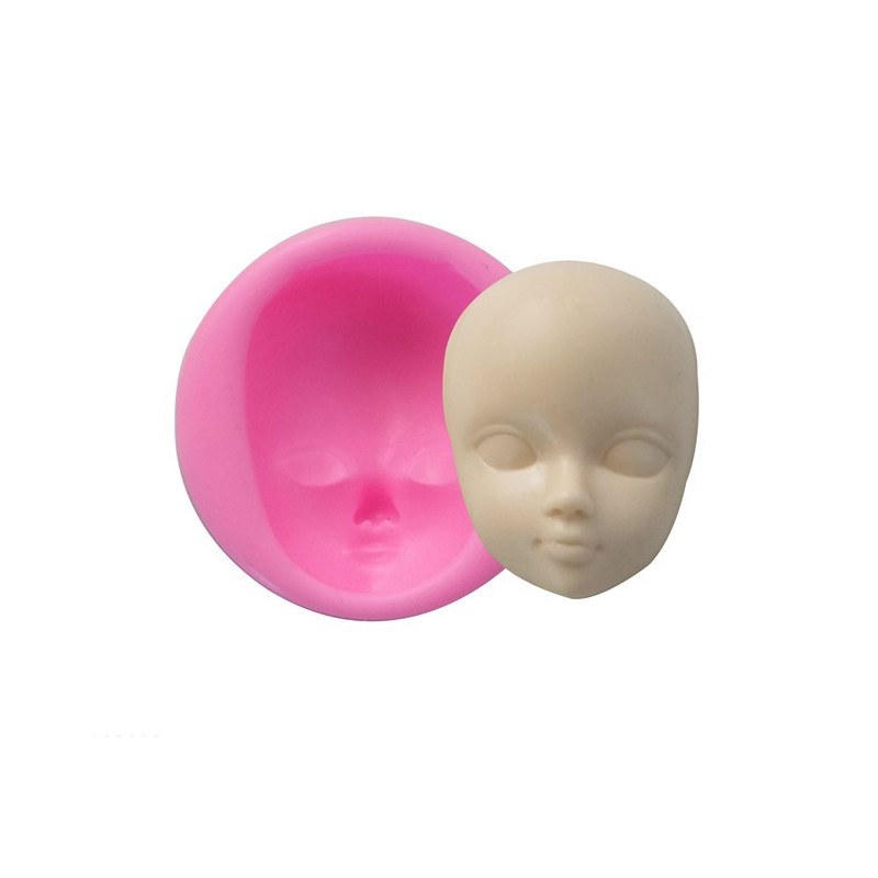 Girl Face Silicone Mold Fondant Molds Cake Decorating Tools woman mask