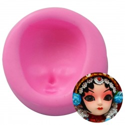 Girl Face Silicone Mold Fondant Molds Cake Decorating Tools woman mask