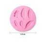 Craftial Curve _CC69_AFT_ Round Patti Tree Leaf Silicone Mould , Silic