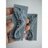 lion pair  pattern door window  home decoration frame silicone mold