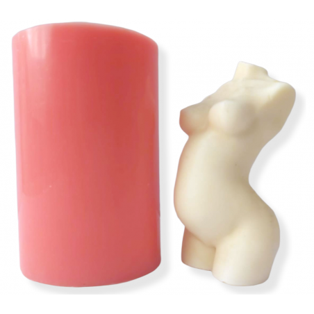Pregnant Female Goddess Candle Mold Female Body Mold Female Torso