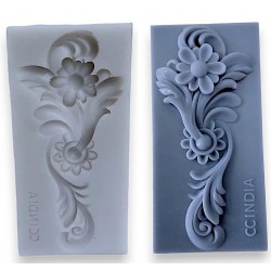 craftial curve_cc50_AML_flower decoration frame pattern  silicone mold
