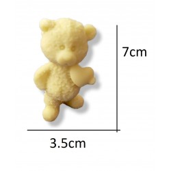 Lovely 3D Teddy Bear valentine Silicone Mold, heart holding Silicone